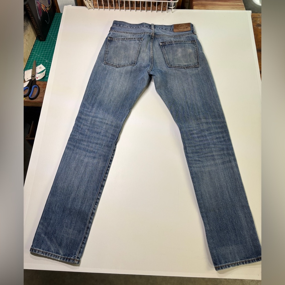 J.Crew 484 Extra Slim Jeans Men’s 30x32 Kaihara Japanese Denim Blue - Picture 7 of 12